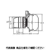 オムロン 非照光 3ノッチ セレクタスイッチ 赤 A22NSー3MLーNRAーP111ーNN 1セット(2個)（直送品）