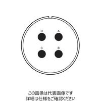 日本航空電子工業 ライトアングルプラグ N/MS3108B32ー17S 1個（直送品）