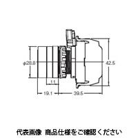 オムロン 押ボタンスイッチ 照光/フルガード形 樹脂ベゼル 透明白 A22NLーBGMーTWAーP102ーWD 1セット(2個)（直送品）