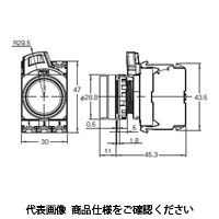 オムロン 押ボタンスイッチ 非照光/平形 金属ベゼル 赤 A22NNーMNMーNRAーG102ーNN 1セット(4個)（直送品）
