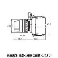 オムロン 非照光 2ノッチ セレクタスイッチ 緑 A22NSー2MMーNGAーG102ーNN 1セット(4個)（直送品）