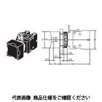 オムロン 押ボタンスイッチ(丸胴形φ22/25) 非照光タイプ(角形) 緑 A22ーDGー11M 1セット(3個)（直送品）