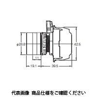 オムロン 押ボタンスイッチ 照光/フルガード形 金属ベゼル 透明白 A22NLーMGMーTWAーP202ーYC 1セット(2個)（直送品）