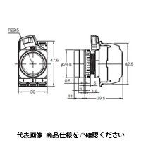オムロン 押ボタンスイッチ 非照光/平形 樹脂ベゼル 青 A22NNーBNMーNAAーP111ーNN 1セット(3個)（直送品）