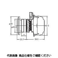 オムロン 押ボタンスイッチ 非照光/きのこ形 金属ベゼル 黒 A22NNーMMMーNBAーP122ーNN 1セット(2個)（直送品）