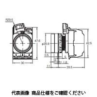 オムロン 押ボタンスイッチ 非照光/平形 金属ベゼル 青 A22NNーMNMーNAAーP202ーNN 1セット(3個)（直送品）