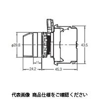 オムロン 非照光 3ノッチ セレクタスイッチ 黒 A22NSー3BBーNBAーG012ーNN 1セット(4個)（直送品）