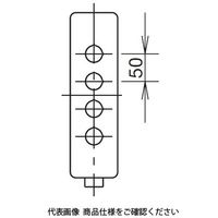 IDEC AGA形(1列タイプ)コントロールボックス 4点用 穴あり 笠付 深奥行タイプ AGA411DKSY 1個（直送品）
