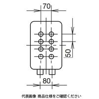 IDEC AGA形(多列タイプ)コントロールボックス 4点用・2列形 穴あり 笠付 標準タイプ AGA481KSY 1個（直送品）