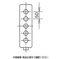 IDEC AGA形(1列タイプ)コントロールボックス 5点用 穴あり 深奥行タイプ AGA511DSY 1個（直送品）