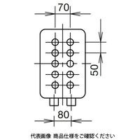 IDEC AGA形(多列タイプ)コントロールボックス 5点用・2列形 穴あり 笠付 標準タイプ AGA581KY 1個（直送品）