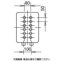 IDEC AGA形(多列タイプ)コントロールボックス 6点用・2列形 穴あり 標準タイプ AGA681SY 1個（直送品）