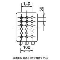 IDEC AGA形(多列タイプ)コントロールボックス 6点用・3列形 穴あり 笠付 標準タイプ AGA691KSY 1個（直送品）