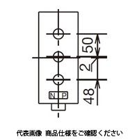 IDEC AGAW形コントロールボックス 1点用 穴あり ハブなしタイプ AGAW313HLY 1個（直送品）