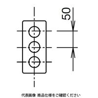 IDEC AGS形コントロールボックス 1列 3点用 バフ仕様 穴あり AGS311MーBUFF 1個（直送品）