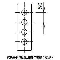 IDEC AGS形コントロールボックス 1列 4点用 塗装仕様 穴なし AGS411 1個（直送品）
