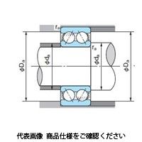 不二越 ベアリング アンギュラ玉軸受(複列) 両シールド形 5204ZZ 1セット(3個)（直送品）