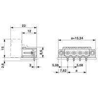 プリント基板用コネクタ ソケット 極数2 リフロー対応 CC 2，5/ 2ーGFー5，08 P26THR 1セット(50個)（直送品）