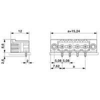 プリント基板用コネクタ ソケット 極数6 リフロー対応 CC 2，5/ 6ーGFー5，08ーLR P26THR 1セット(50個)（直送品）