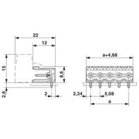 プリント基板用コネクタ ソケット 極数7 リフロー対応 CC 2，5/ 7ーGー5，08 P26THRR56 1セット(330個)（直送品）