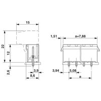 プリント基板用コネクタ ソケット 極数3 リフロー対応 CCVA 2，5/ 3ーGー5，08 RNP26THR 1セット(50個)（直送品）