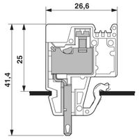 フエニックス・コンタクト パネル貫通端子台 DFKー2，8ーFRONT 2，5 1セット(50個)（直送品）