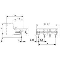フエニックス・コンタクト プリント基板用コネクタ ソケット 極数6 GMSTB 2，5/ 6ーG 1セット(50個)（直送品）