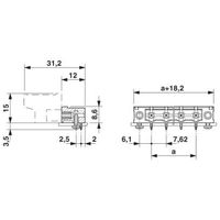 フエニックス・コンタクト プリント基板用コネクタ ソケット 極数12 GMSTB 2，5/12ーGFー7，62 1セット(50個)（直送品）