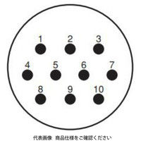 日本航空電子工業 ケーブル中継用レセプタクル SRCN1A21ー10P 1セット(4個)（直送品）