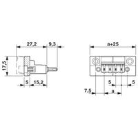 フエニックス・コンタクト プリント基板用コネクタ ソケット 極数9 パネル貫通 DFKーMSTB 2，5/ 9ーGF 1セット(50個)（直送品）