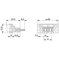 フエニックス・コンタクト プリント基板用コネクタ ソケット 極数10 パネル貫通 DFKーMSTB 2，5/10ーG 1セット(50個)（直送品）