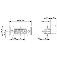 プリント基板用コネクタ ソケット 極数10 パネル貫通 DFKーMSTBVA 2，5/10ーGー5，08 1セット(50個)（直送品）