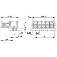 プリント基板用コネクタ ソケット 極数9 リフロー対応 IMC 1，5/ 9ーGー3，5 RN P20 THR 1セット(50個)（直送品）