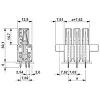 フエニックス・コンタクト プリント基板用コネクタ ソケット 極数5 IPCV 5/ 5ーGFー7，62 1セット(50個)（直送品）