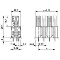 フエニックス・コンタクト プリント基板用コネクタ ソケット 極数6 IPCV 5/ 6ーGー7，62 1セット(50個)（直送品）