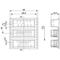 プリント基板用コネクタ ソケット 極数3 リフロー対応 MC 0，5/ 3ーGー2，5 THT R44 1セット(330個)（直送品）
