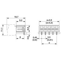 プリント基板用コネクタ ソケット 極数5 リフロー対応 MC 1，5/ 5ーGー3，5 P26 THR 1セット(50個)（直送品）
