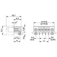 フエニックス・コンタクト プリント基板用コネクタ ソケット 極数5 MC 1，5/ 5ーGFー3，81ーLR 1セット(50個)（直送品）