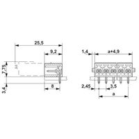 フエニックス・コンタクト プリント基板用コネクタ ソケット 極数7 MC 1，5/ 7ーGー3，5ーRN 1セット(50個)（直送品）