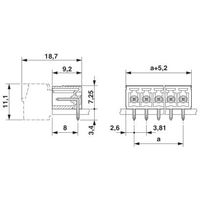 フエニックス・コンタクト プリント基板用コネクタ ソケット 極数8 MC 1，5/ 8ーGー3，81 1セット(100個)（直送品）