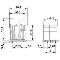 フエニックス・コンタクト プリント基板用コネクタ ソケット 15極2列 MCDV 1，5/15ーG1ー3，81 1セット(50個)（直送品）