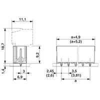 プリント基板用コネクタ ソケット 極数4 リフロー対応 MCV 1，5/ 4ーGー3，5 P14 THRR32 1セット(200個)（直送品）