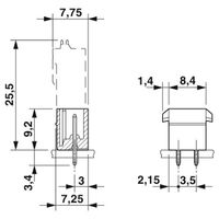 フエニックス・コンタクト プリント基板用コネクタ ソケット 極数6 MCV 1，5/ 6ーGー3，5ーRN 1セット(50個)（直送品）