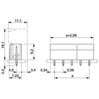 フエニックス・コンタクト プリント基板用コネクタ ソケット 極数6 MCV 1，5/ 6ーGー5，08 1セット(50個)（直送品）