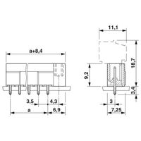 フエニックス・コンタクト プリント基板用コネクタ ソケット 極数6 MCV 1，5/ 6ーGFLー3，5 THT 1セット(50個)（直送品）