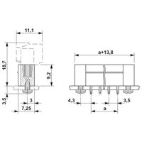 フエニックス・コンタクト プリント基板用コネクタ ソケット 極数14 MCV 1，5/14ーGFー3，5 1セット(50個)（直送品）
