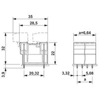 フエニックス・コンタクト プリント基板用コネクタ ソケット 4極2列 MDSTBV 2，5/ 4ーG1ー5，08 1セット(50個)（直送品）