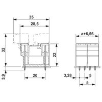 フエニックス・コンタクト プリント基板用コネクタ ソケット 7極2列 MDSTBV 2，5/ 7ーG1 1セット(50個)（直送品）