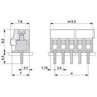 フエニックス・コンタクト プリント基板用端子台 ねじ接続式 極数13 PT 1，5/13ー3，5ーH 1セット(50個)（直送品）