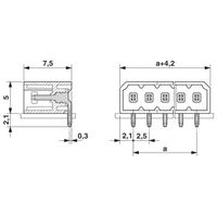 プリント基板用コネクタ ソケット 極数5 リフロー対応 PTSM 0，5/ 5ーHHー2，5ーTHR R32 1セット(500個)（直送品）